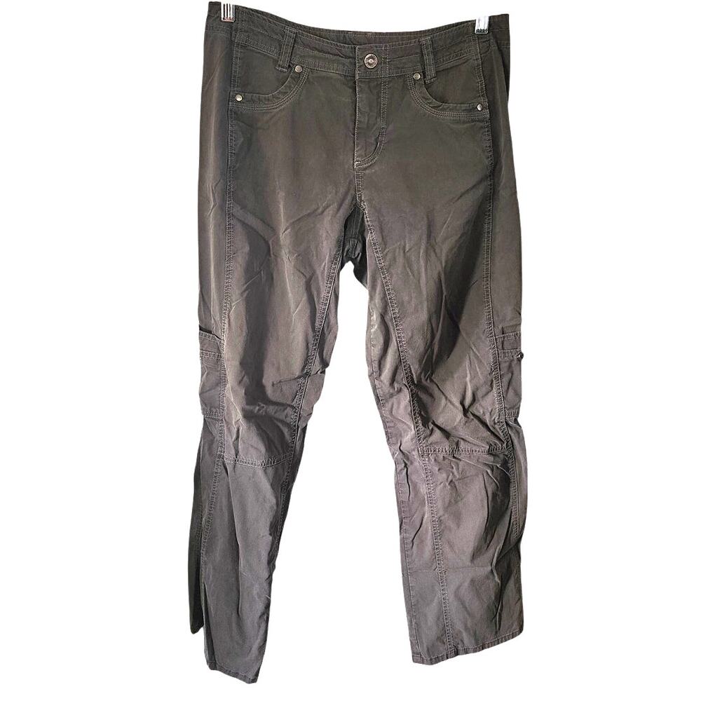 Kuhl Womens Hiking Pants Regular Gray Nylon Blend Straight Leg Outdoors Size 10